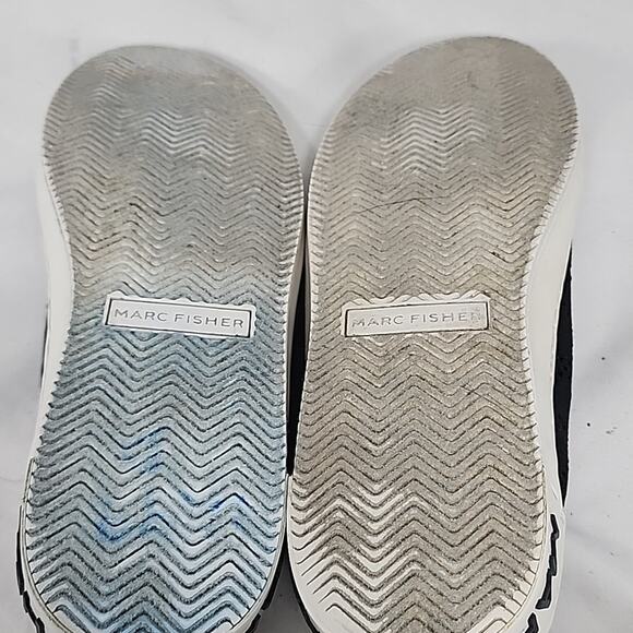 MARC FISHER QUILTED DIAMOND PATTERN WOMAN'S SIZE 8.0 BLACK WHITE UGC 🔥 - Picture 13 of 16